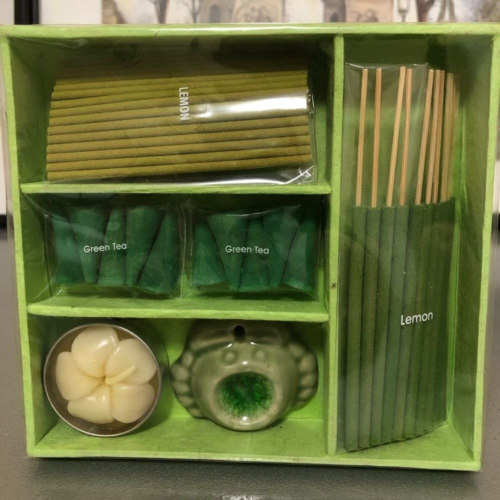 NIB: Incense Gift Set - Green Tea & Lemon‎ - Picture 8 of 11